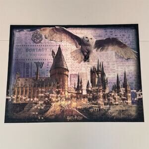 Harry Potter Prime 3D Puzzle Hogwarts Castle & Hedwig 500+ Pieces 24x18 COMPLETE